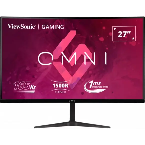 Viewsonic Omni VX2718-P-MHD 27” 165Hz FHD Curved Gaming Monitor