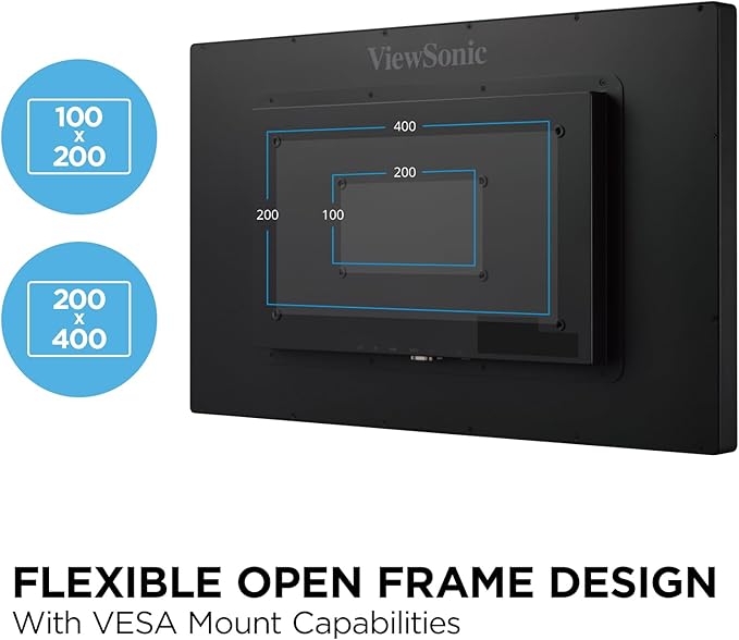 VIEWSONIC OPEN FRAME 10-POINT P-CAP TOUCH SCREEN LED 32” TD3207 - PakByte  