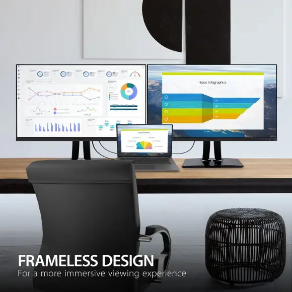 ViewSonic VP2756-2K 27" 2K QHD Pantone Validated 100% sRGB & Factory Pre-Calibrated Monitor - PakByte Computers 