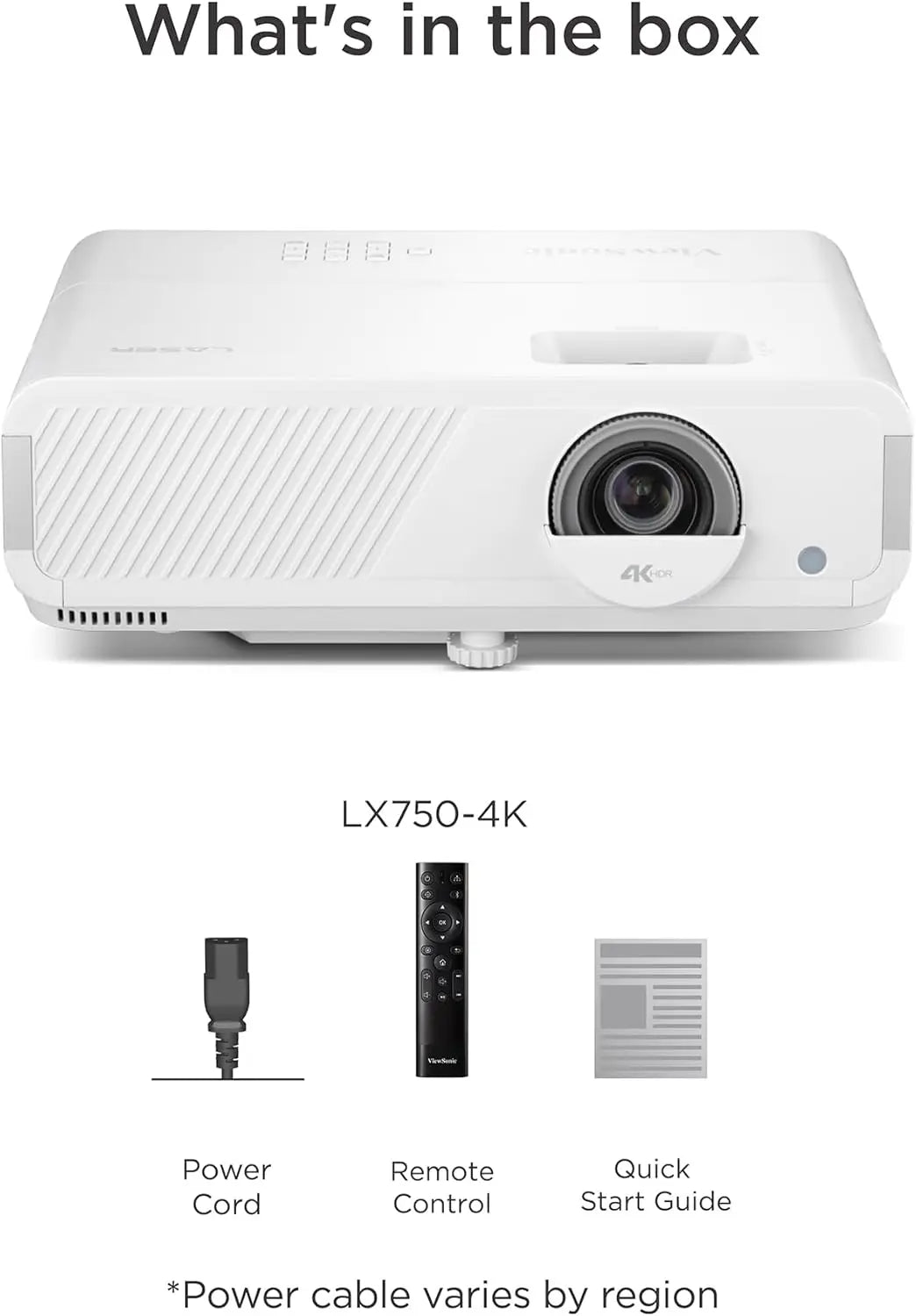 ViewSonic LX750-4K 4K UHD Laser Projector