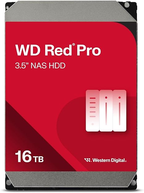 WD Red Pro NAS Hard Drive - 16TB