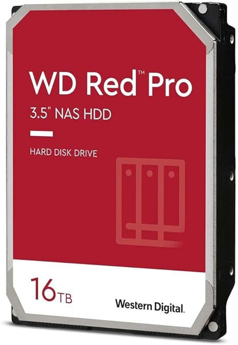 WD Red Pro NAS Hard Drive - 16TB
