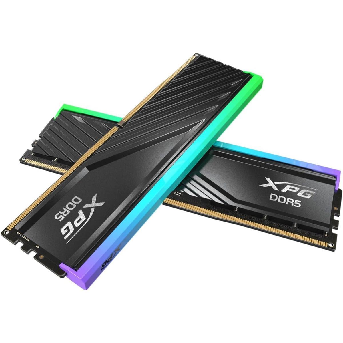 XPG Lancer Blade RGB 64GB (32GBx2) 6000MHz C30 DDR5 Memory Kit - Black