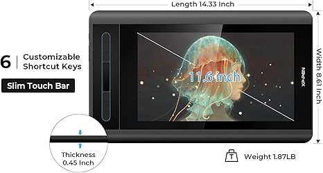 XP-Pen Artist 12 (2nd Gen) Graphic Drawing Tablet Display - Black