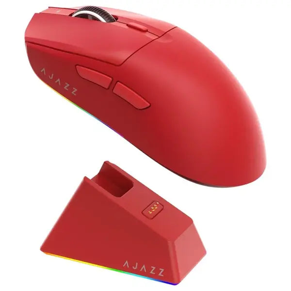 Ajazz AJ139 V2 MC Gaming Mouse with Charging Base - Red