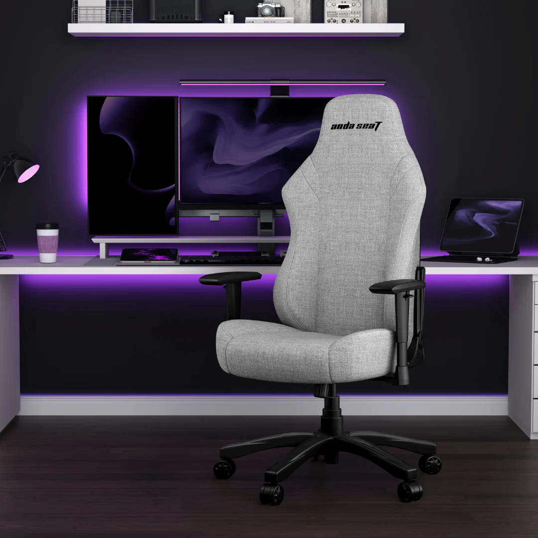 Anda Seat Luna Large Gaming Chair - Grey Fabric