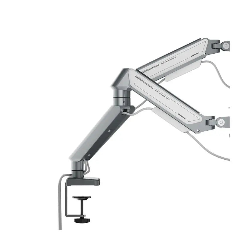 AndaSeat Stealth II Duo A6D-2S Ergonomic Dual Monitor Arm - White