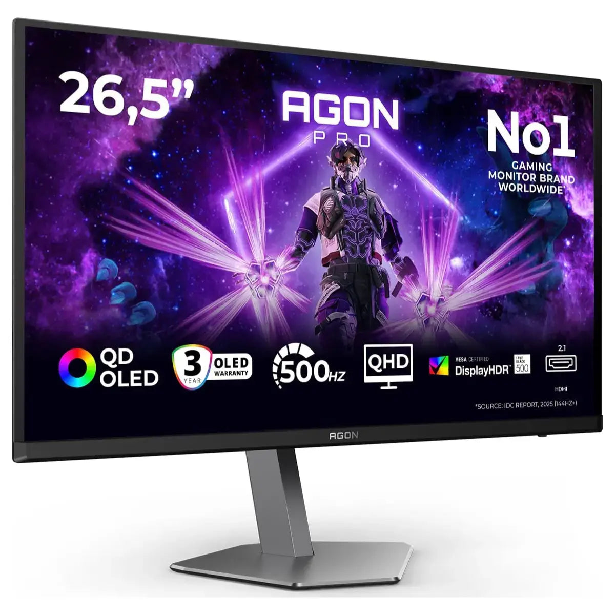 AOC Agon Pro AG276QKD2 27", QHD 2560x1440, 500Hz QD-OLED Gaming Monitor