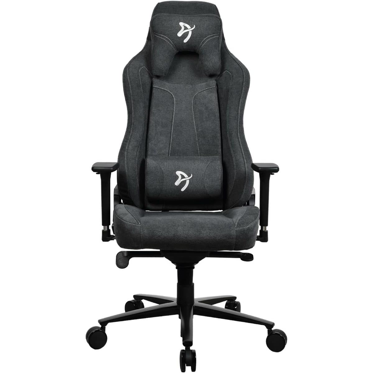Arozzi Vernazza Soft Fabric Durable Ergonomic Office and Gaming Chair - Dark Gray