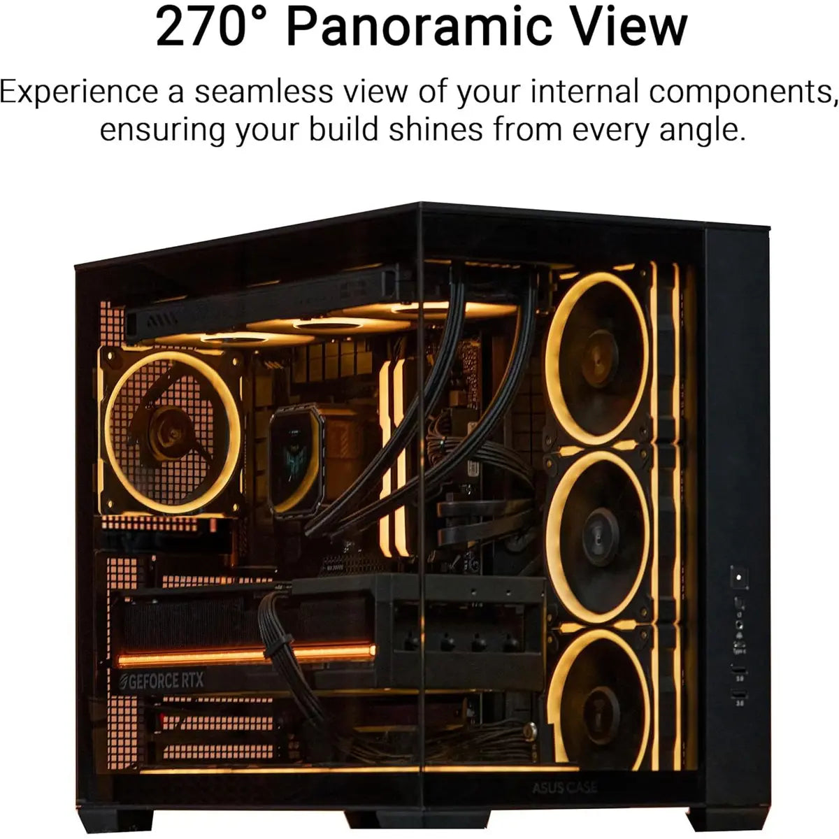 Asus A32 Plus TG ARGB Black Mid-Tower ATX Case - Black - PakByte Computers  