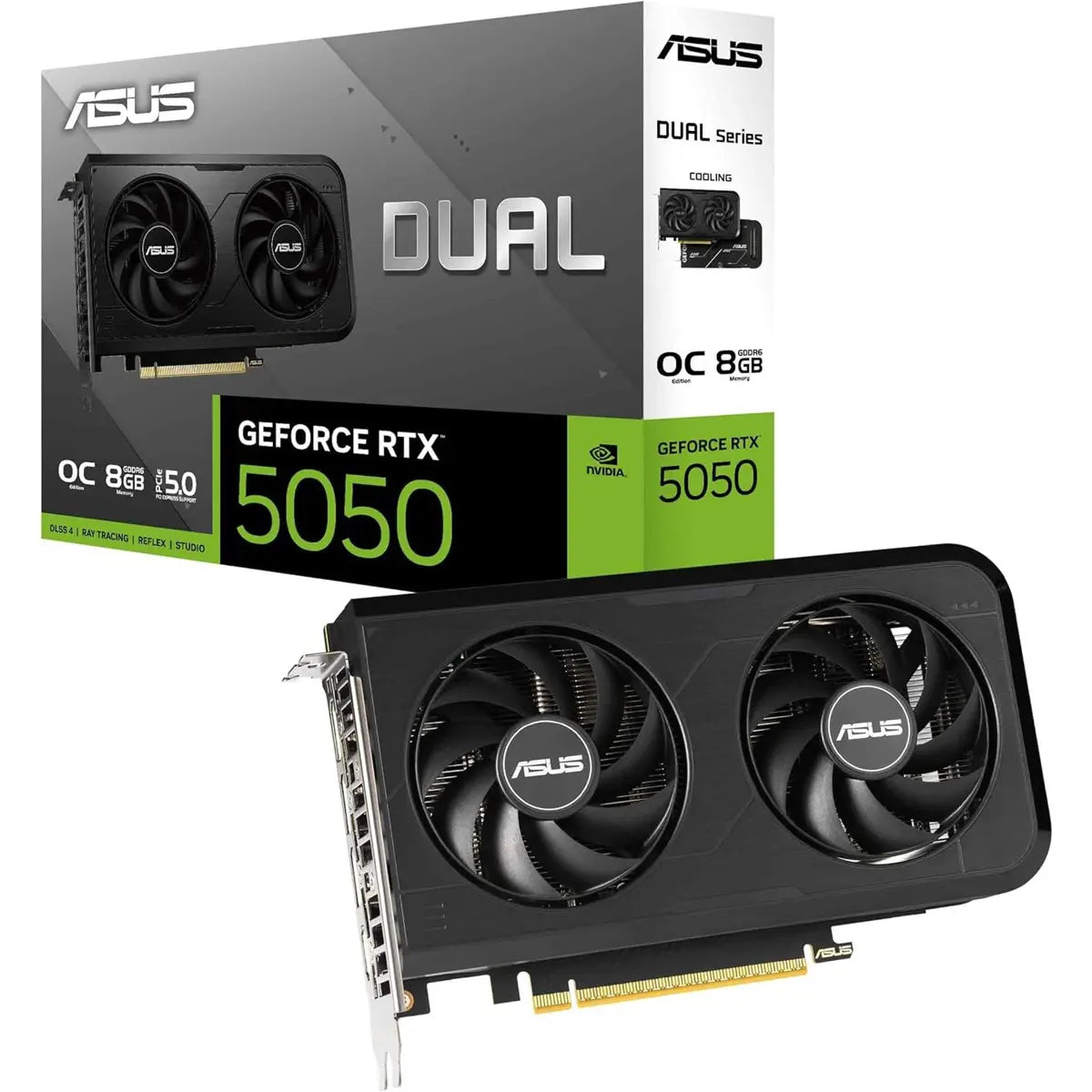 Asus Dual GeForce RTX 5050 8GB GDDR6 OC Edition Graphics Card