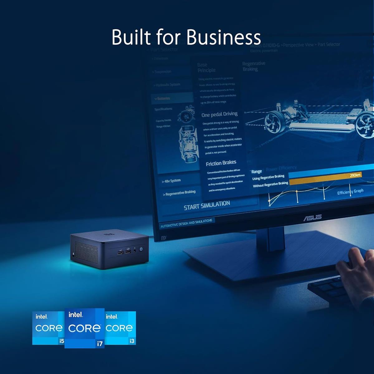 Asus NUC 13 Pro NUC13ANK Mini PC (Intel Core i3 1315U Processor, Intel Graphics, Intel WiFi 6E, No Operating System, No Power Cord)