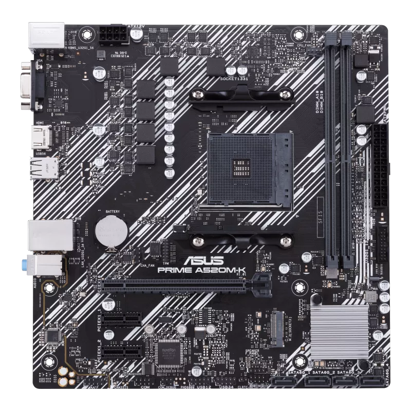 Asus Prime A520M-K/CSM AMD AM4 microATX Motherboard