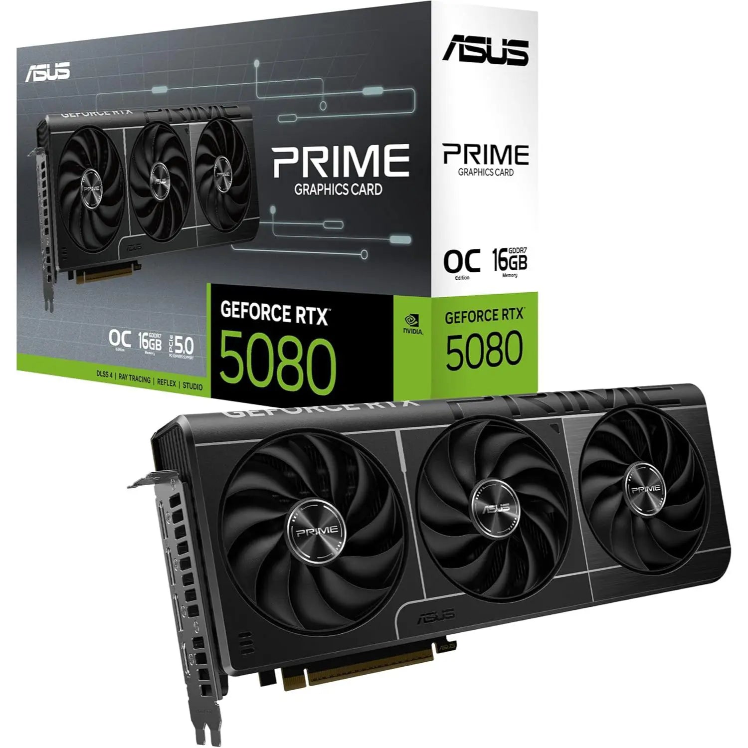 Asus Prime RTX 5080 OC Edition 16GB GDDR7 Graphics Card