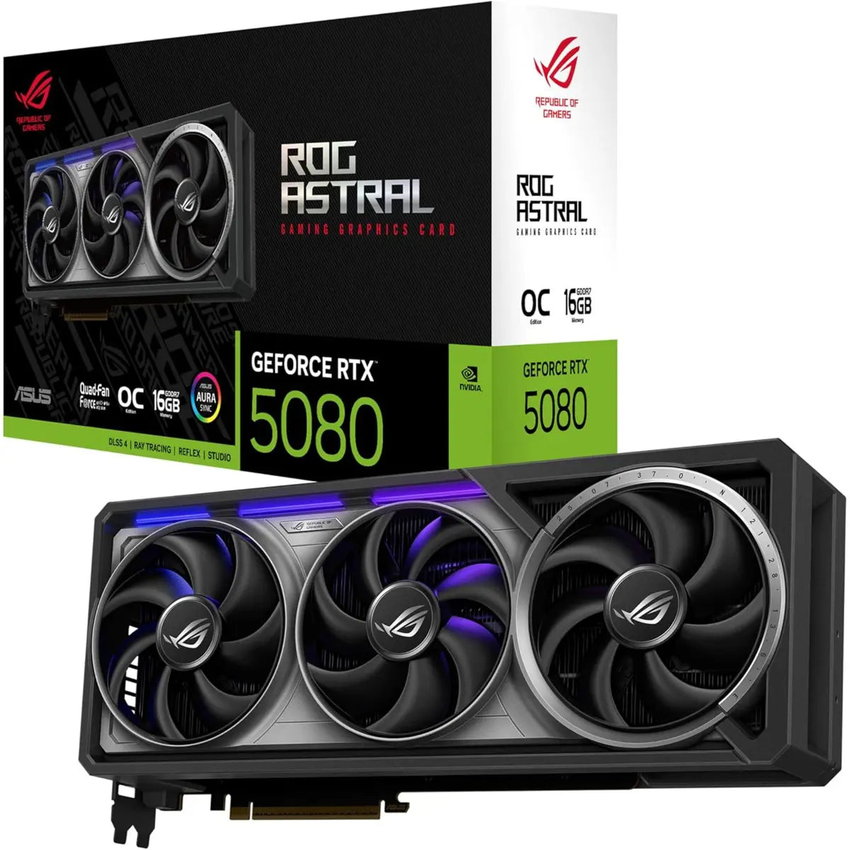 Asus Rog Astral GeForce RTX 5080 OC Edition Gaming Graphics Card