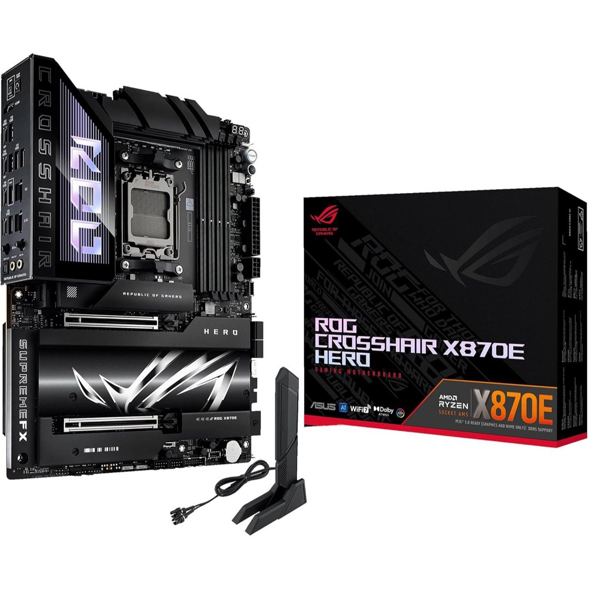 Asus Rog Crosshair X870E Hero DDR5 AMD AM5 ATX Motherboard