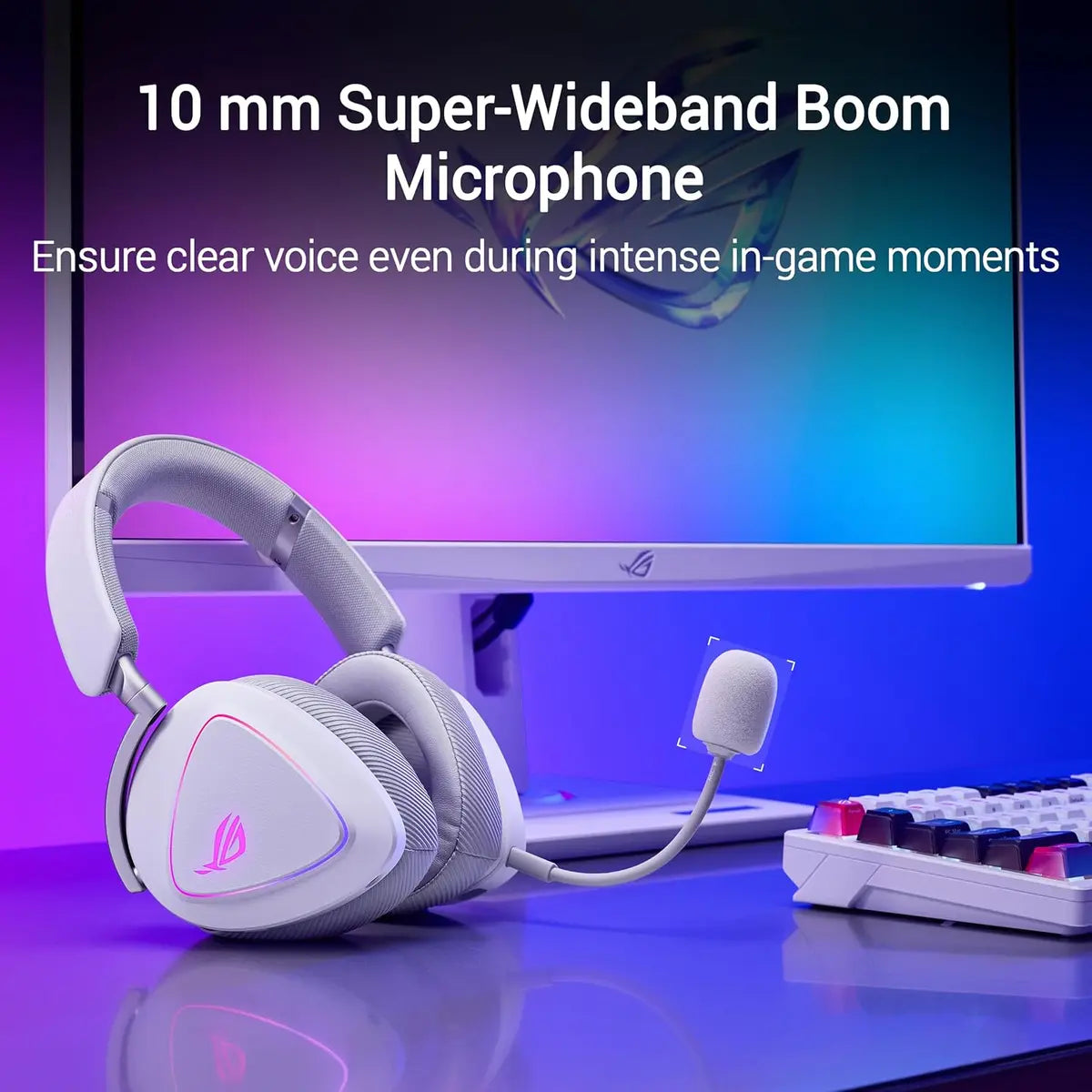 Asus Rog Delta II Wireless Gaming Headset - White