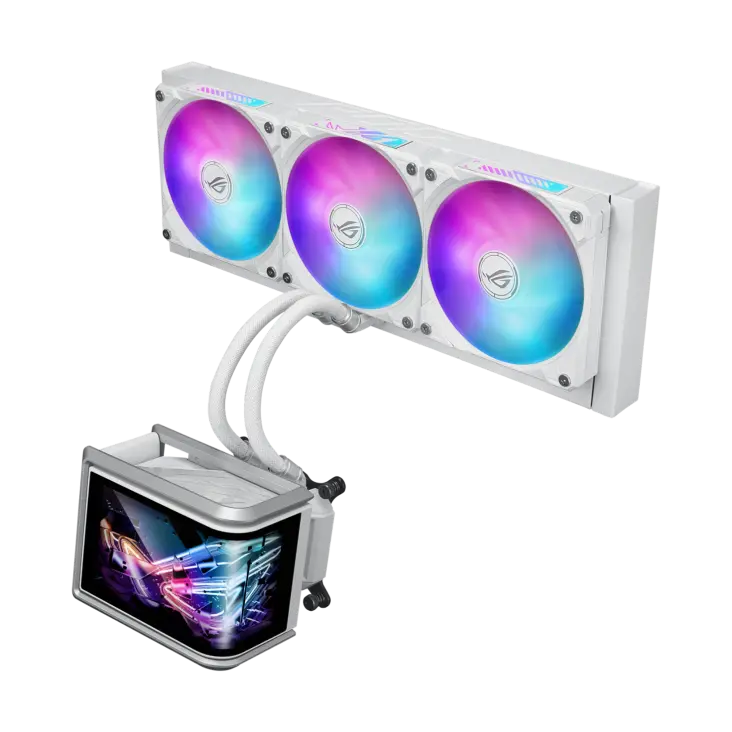 Asus Rog Ryuo IV SLC 360 ARGB Liquid CPU Cooler - White