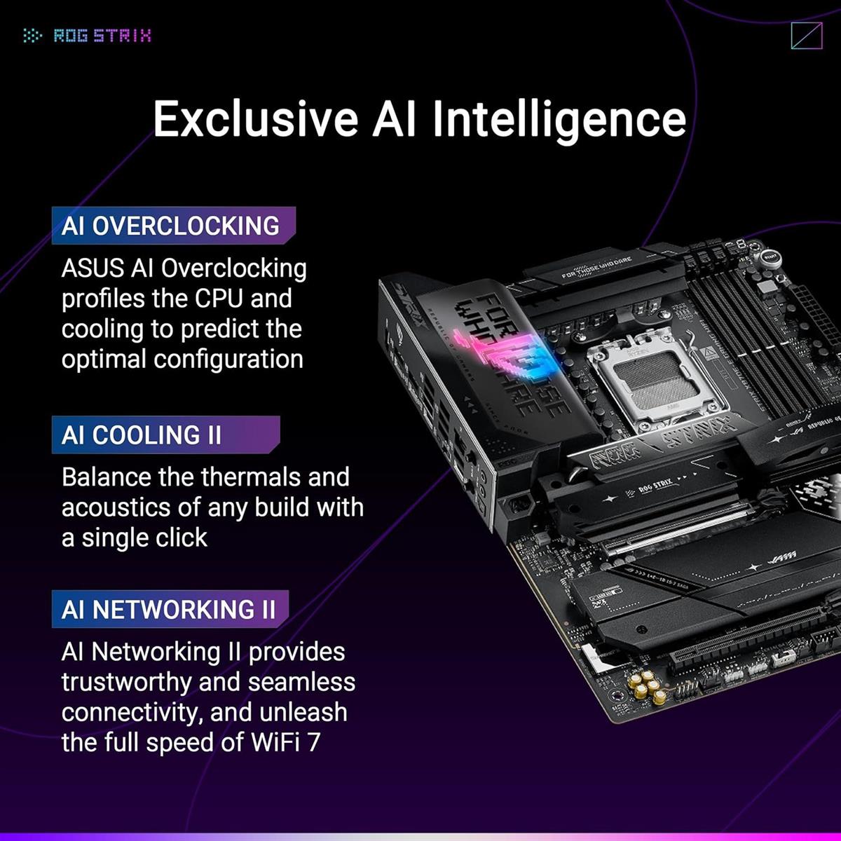 Asus Rog Strix X870E-E Gaming Wifi DDR5 AMD AM5 X870 ATX Motherboard