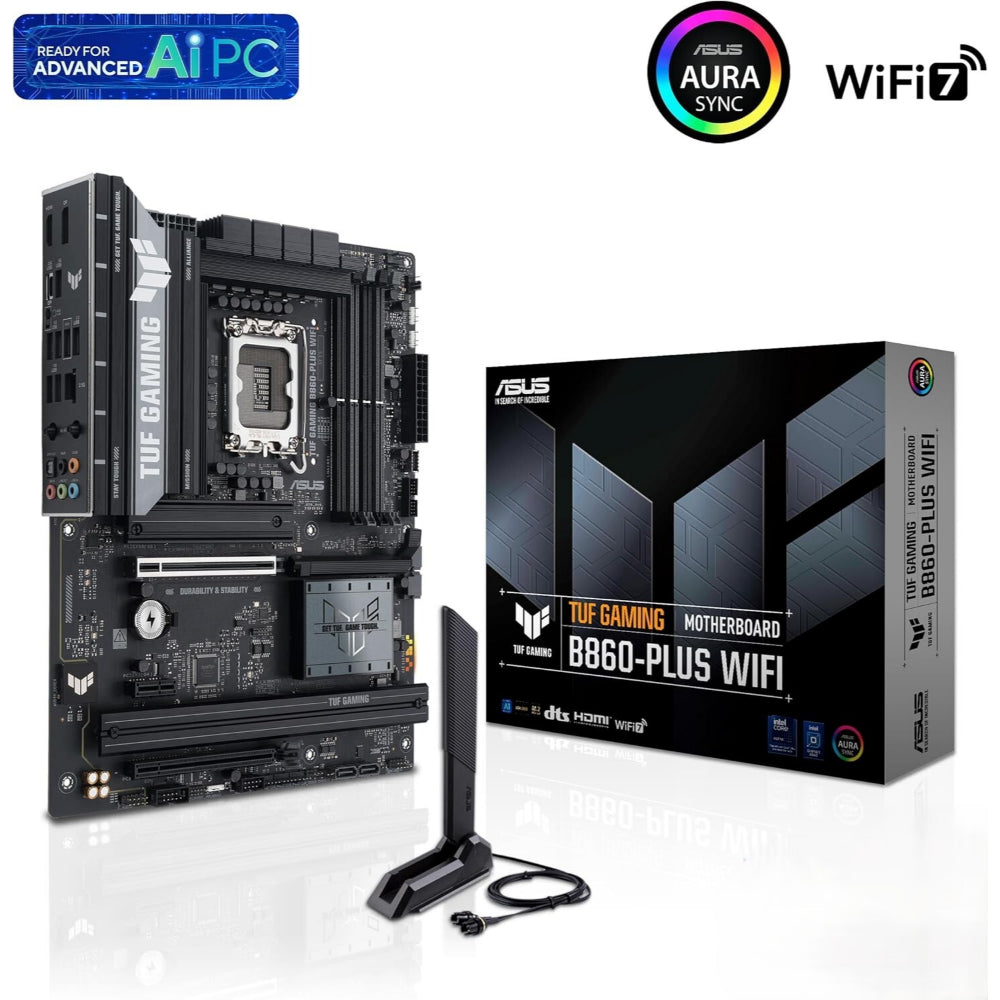 ASUS TUF GAMING B860-PLUS WIFI DDR5 LGA1851 ATX Motherboard