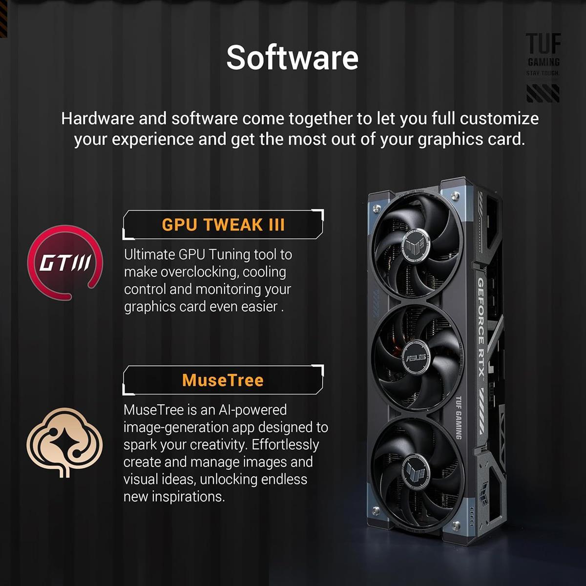 Asus Tuf Gaming GeForce RTX 5080 16GB GDDR7 OC Edition Gaming Graphics Card