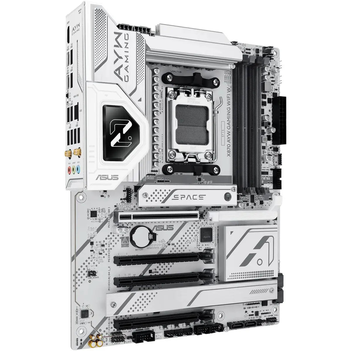 Asus X870 AYW Gaming WIFI AM5 ATX White Motherboard - White