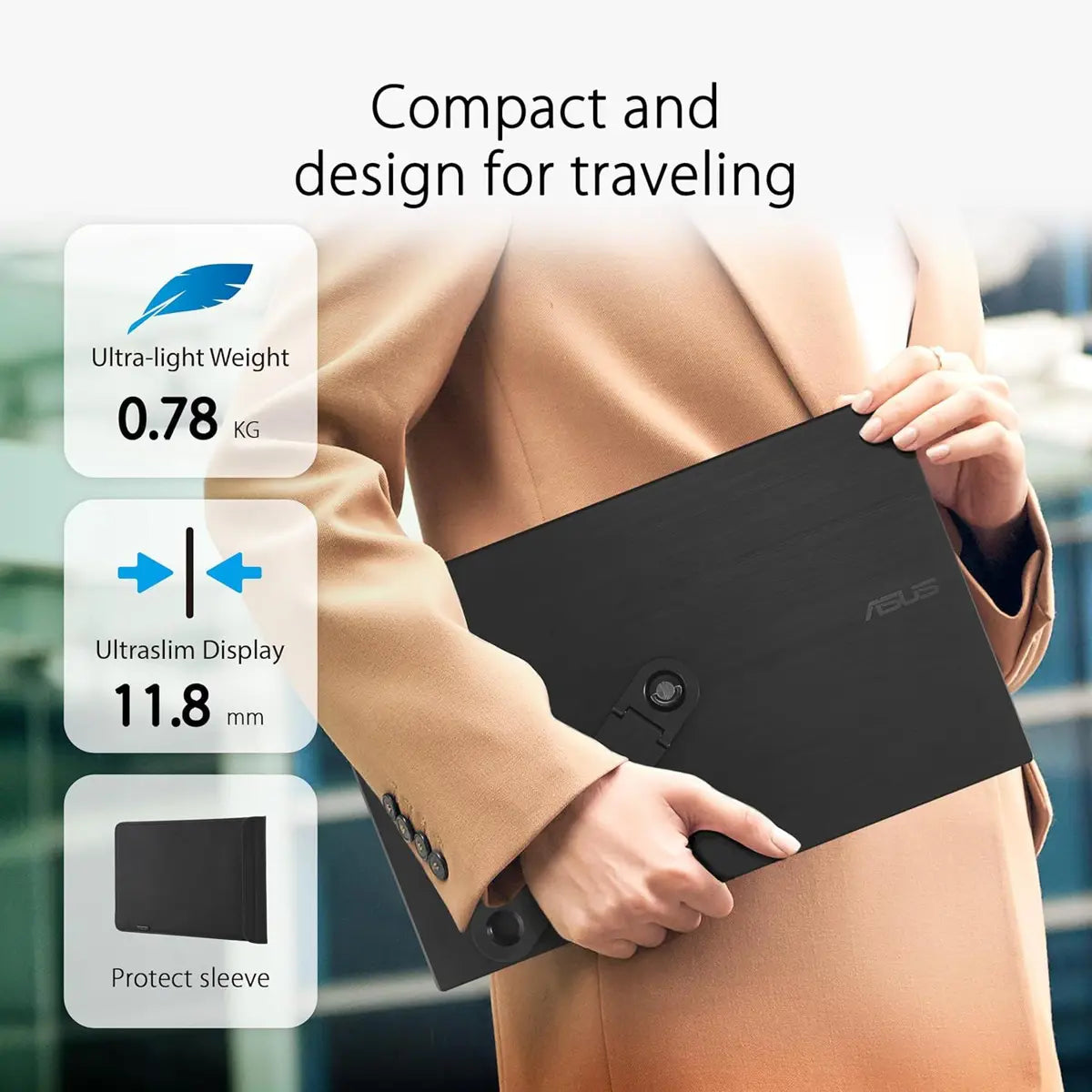 Asus ZenScreen MB166CR 16" Portable USB Monitor