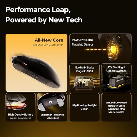 ATK Blazing Sky X1 V2 Ultimate 2.0 Wireless Gaming Mouse - Black