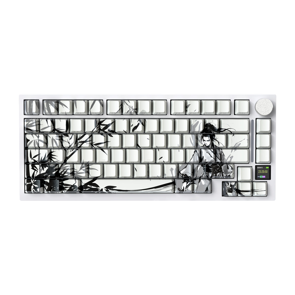 Attack Shark X820 ULTRA Tri-Mode Wireless 75% Gasket-Mounted Mechanical Gaming Keyboard – Dark Warrior