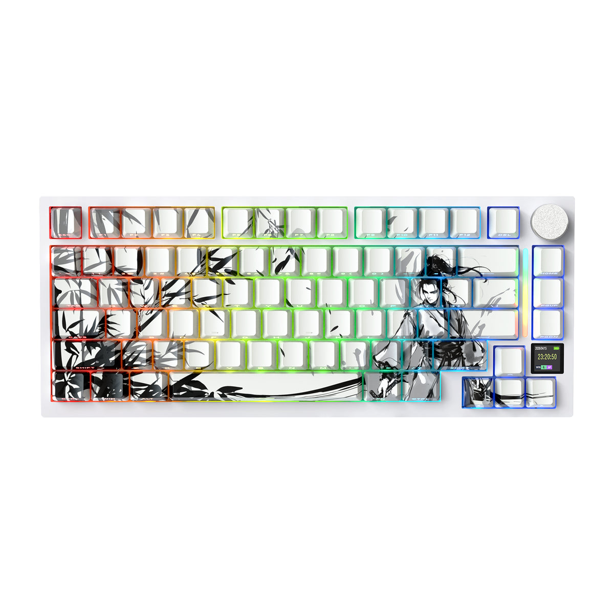 Attack Shark X820 ULTRA Tri-Mode Wireless 75% Gasket-Mounted Mechanical Gaming Keyboard – Dark Warrior