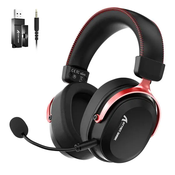 Attack Shark L30Pro Wireless Gaming Headset - Black/Red