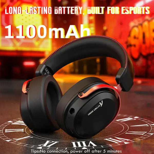 Attack Shark L30Pro Wireless Gaming Headset - Black/Red