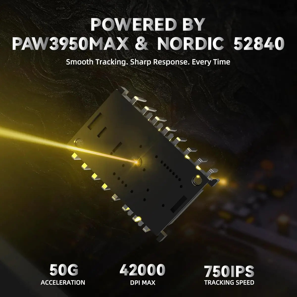 Attack Shark R11 Ultra 8K Carbon Fiber Wireless Gaming Mouse - Black Ink