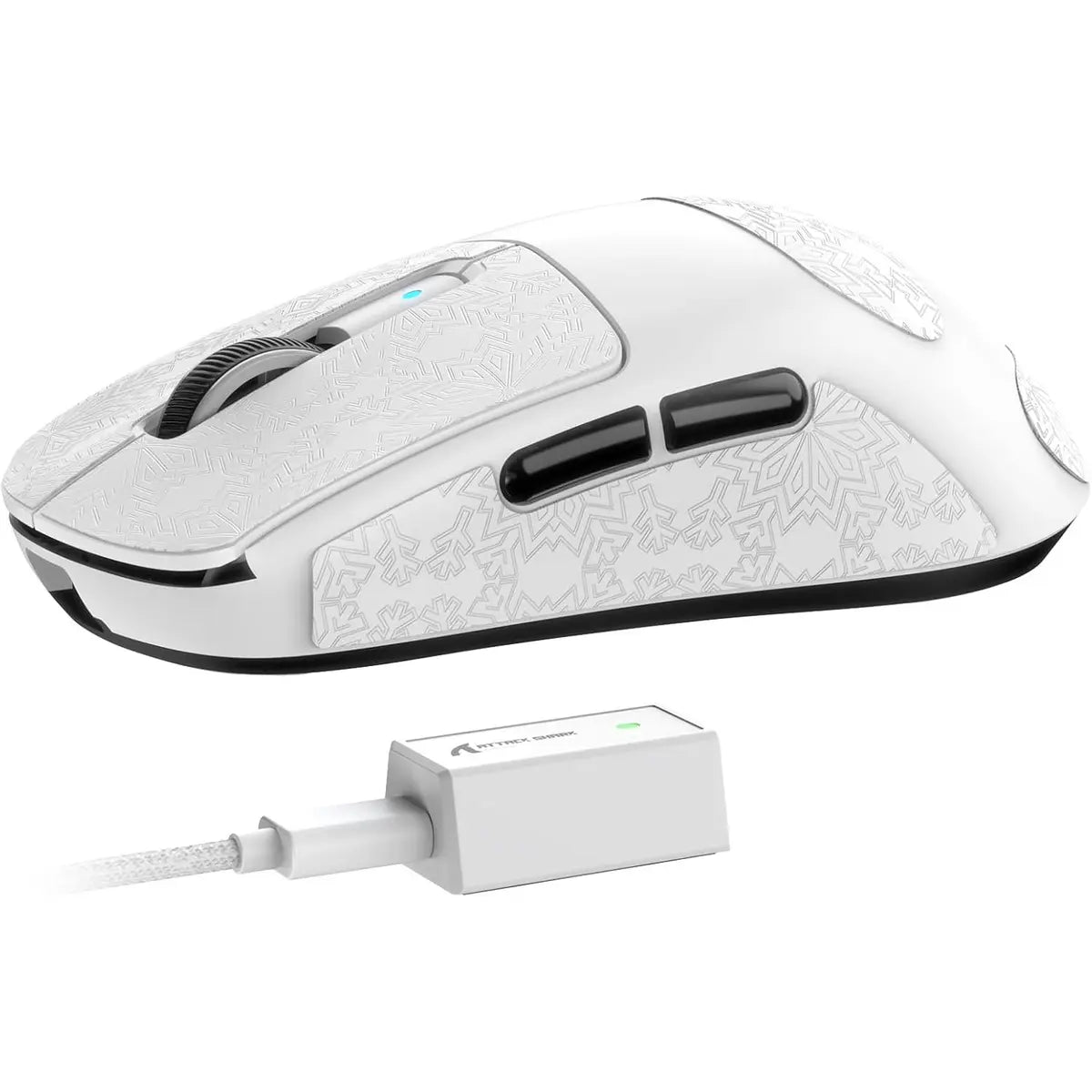 Attack Shark R6  Tri-Mode Wireless Gaming Mouse - White