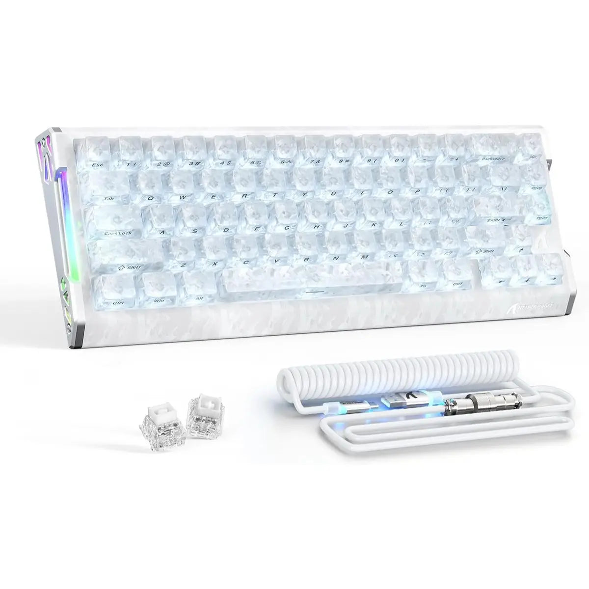 Attack Shark R68 HE Carbon Fiber 8000Hz Rapid Trigger Keyboard - Ice Ninja