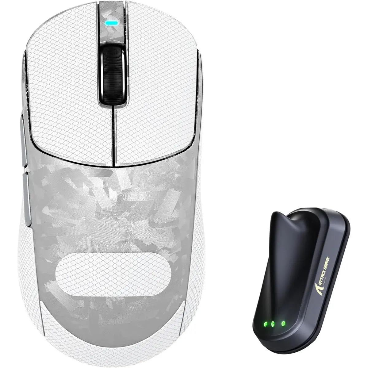 Attack Shark RS3 Ultra Carbon Fiber Wireless Gaming Mouse - Silver