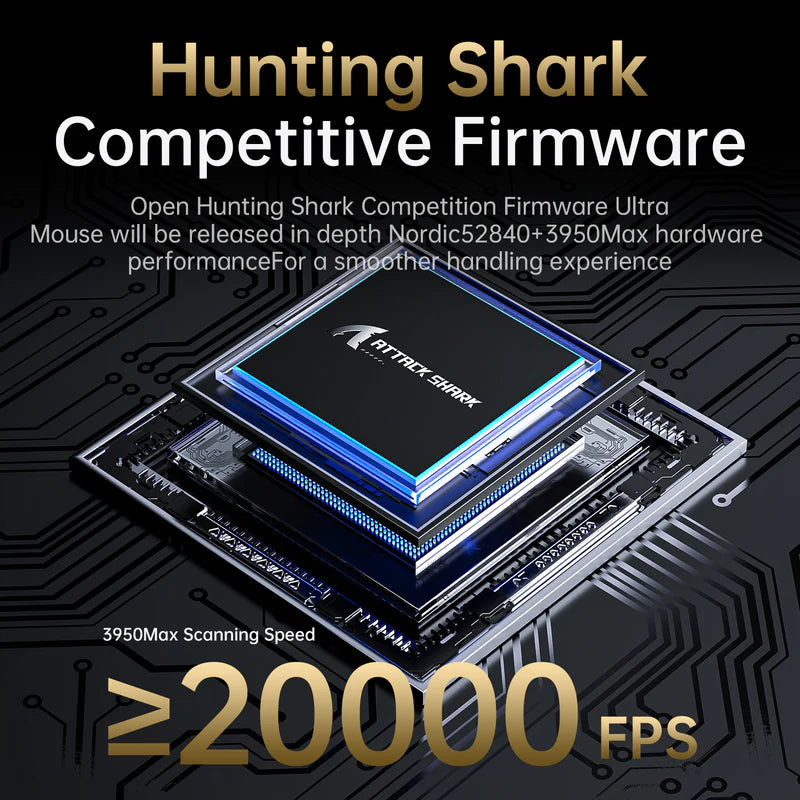 Attack Shark V5 Ultra-Light Gaming Mouse - Black