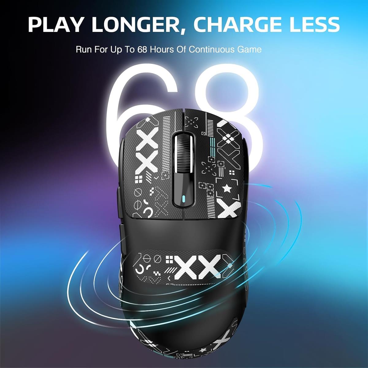 Attack Shark X3 Pro 4K/8K Wireless Gaming Mouse - Black - PakByte Computers  