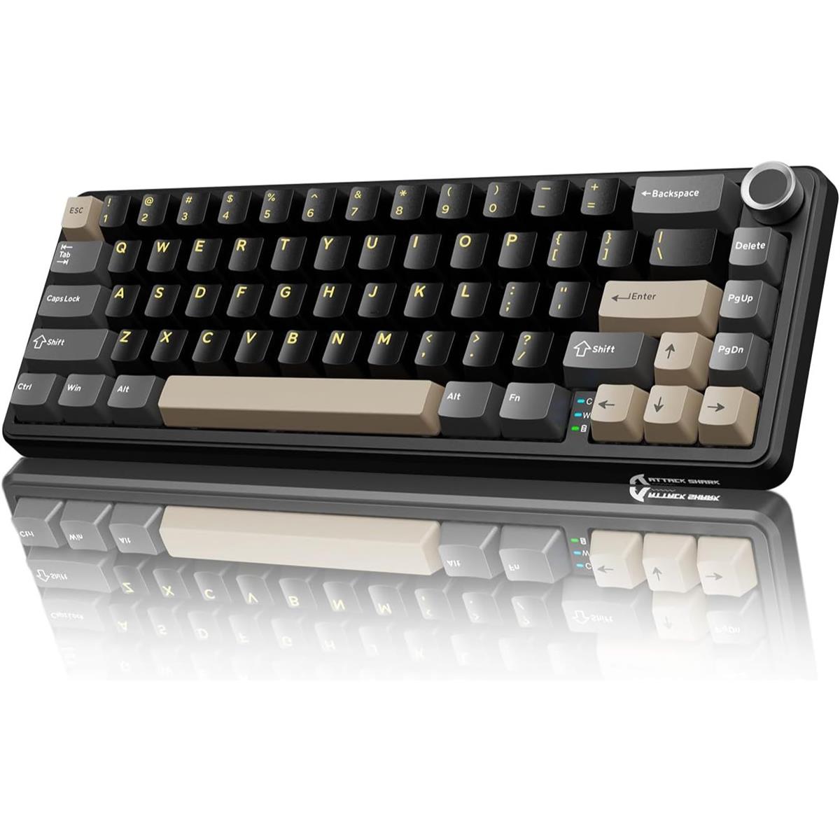 Attack Shark X66 Wireless Mechanical Gaming Keyboard - Star Black - PakByte Computers  
