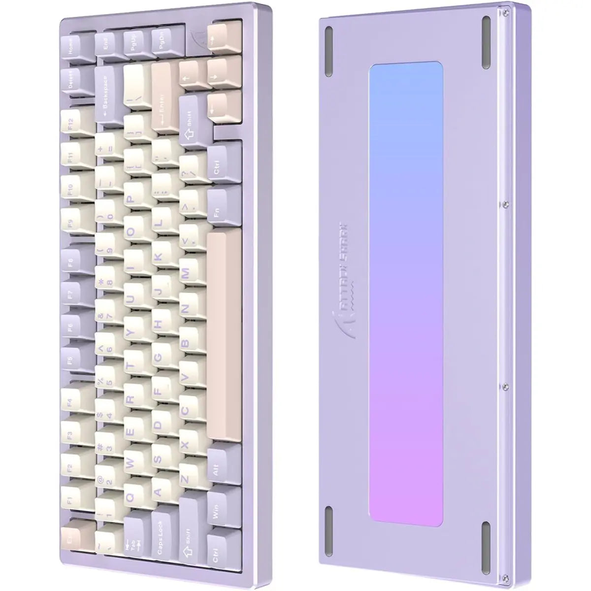 Attack Shark X75 Aluminum CNC Wireless Gaming Keyboard - Lavender Blue - PakByte Computers  