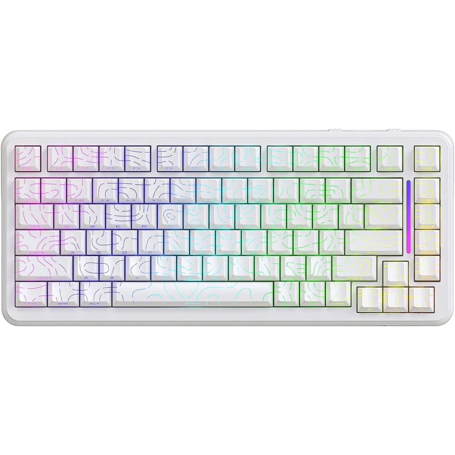 Attack Shark X82 Pro HE Wireless Gaming Keyboard - White Contour - PakByte Computers  
