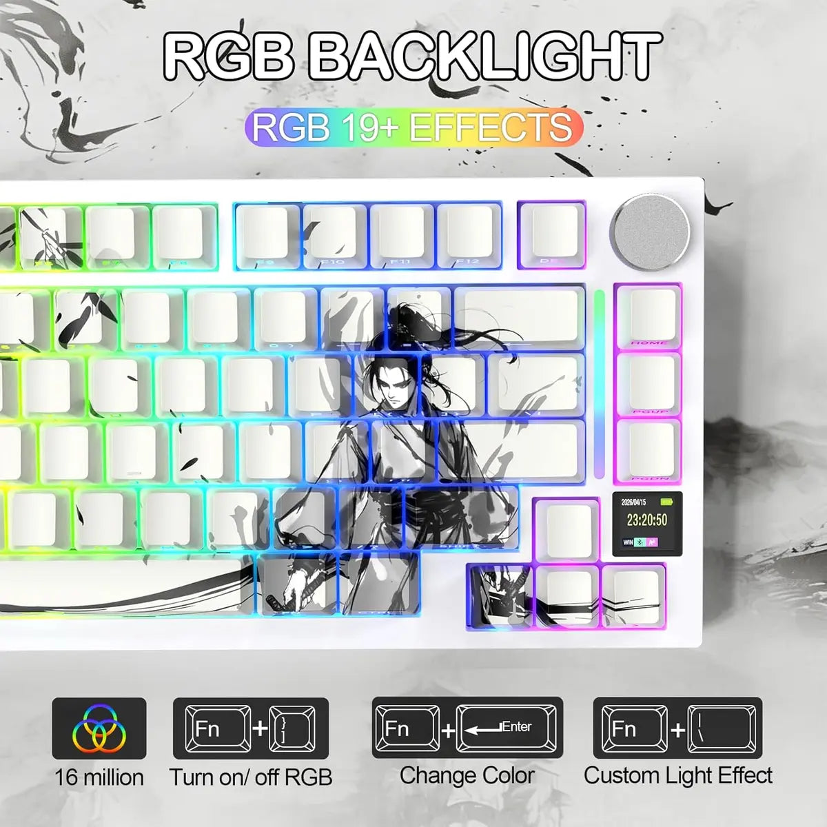 Attack Shark X820 Ultra Wireless Mechanical Keyboard Gaming Keyboard - Ink Bamboo
