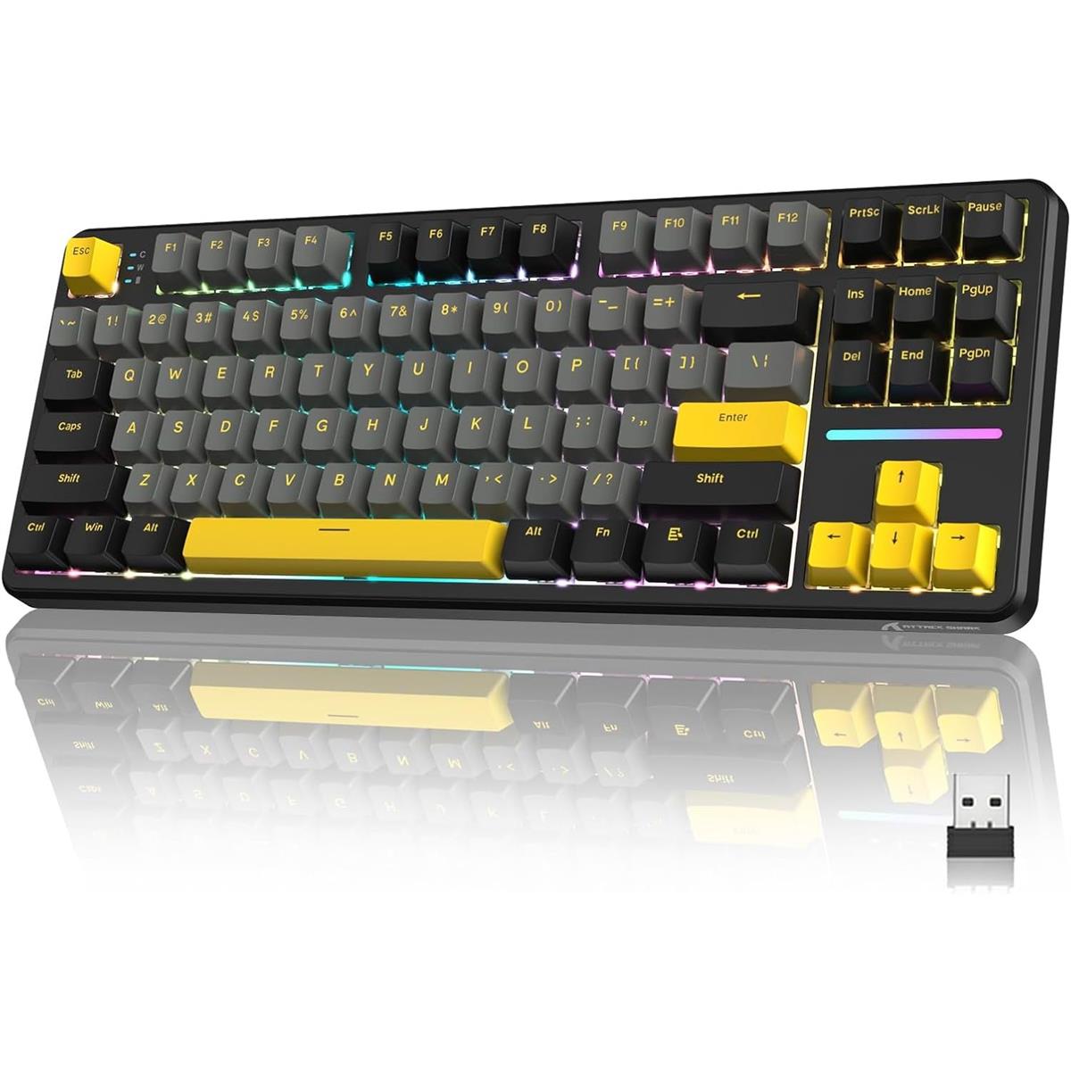 Attack Shark X87 Wireless Mechanical Keyboard - Star Black - PakByte Computers  