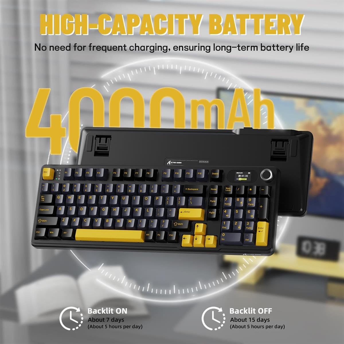 Attack Shark X98 Pro Wireless Mechanical Keyboard - Star Black - PakByte Computers  