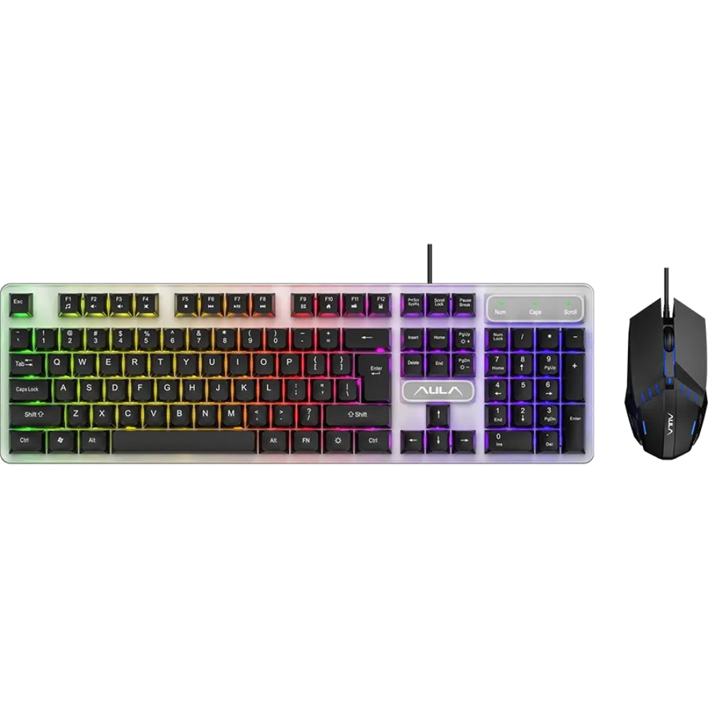 AULA F3061 Membrane Gaming Keyboard & Mouse Combo – Black