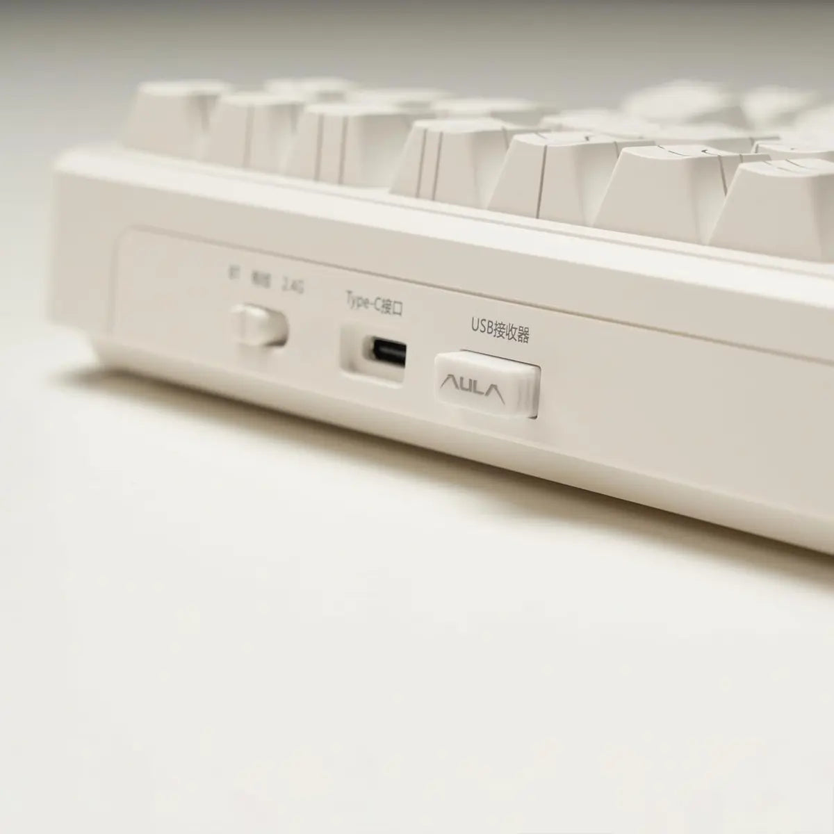 Aula F87 Pro Wireless Gasket Mechanical Keyboard - Contour White