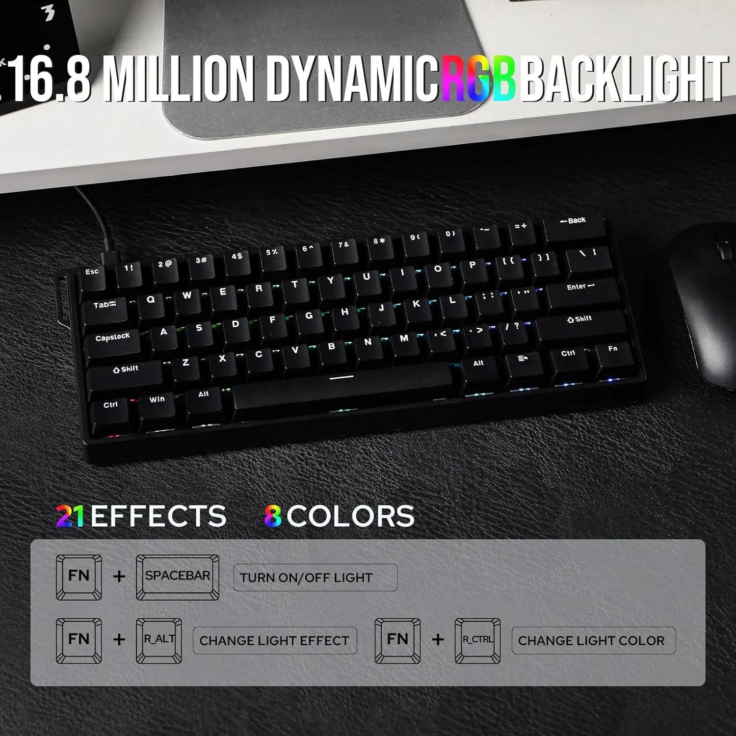Aula WIN60 HE 60% Wired Magnetic Keyboard, 8000 Hz Polling Rate - Black - PakByte Computers  