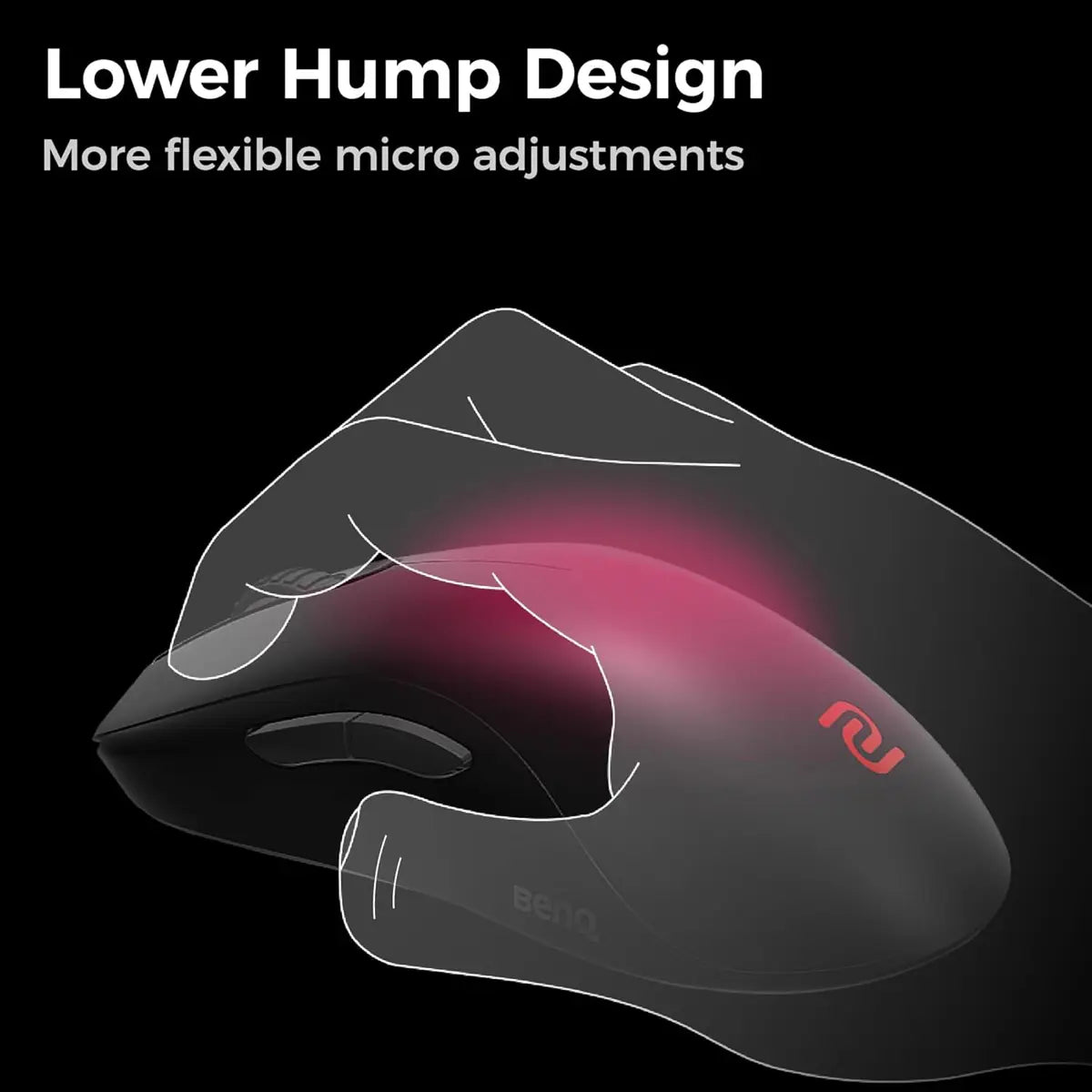 BenQ Zowie FK2-DW 4K Enhanced Receiver Wireless Mouse - Black - PakByte Computers  