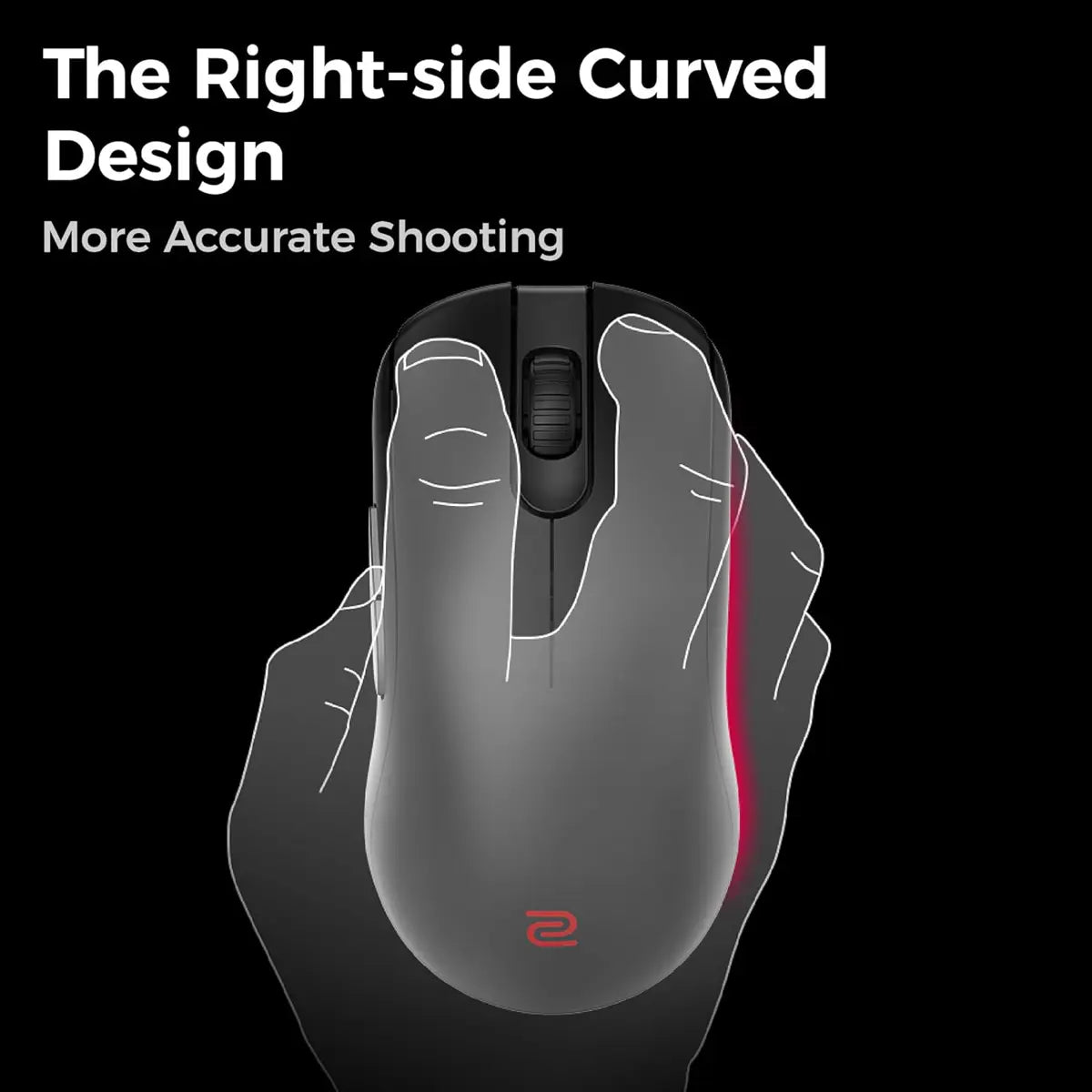 BenQ Zowie FK2-DW 4K Enhanced Receiver Wireless Mouse - Black - PakByte Computers  