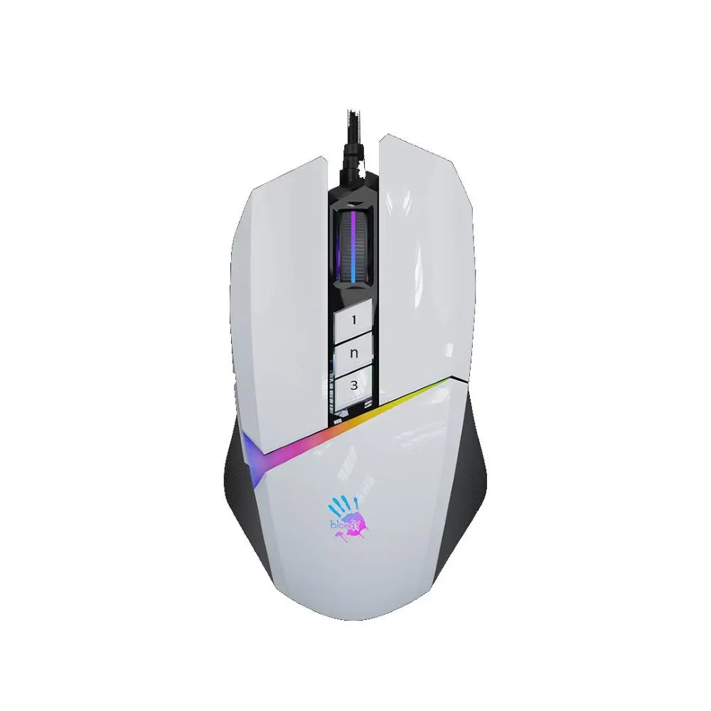 Bloody W60 Max RGB Gaming Mouse - White